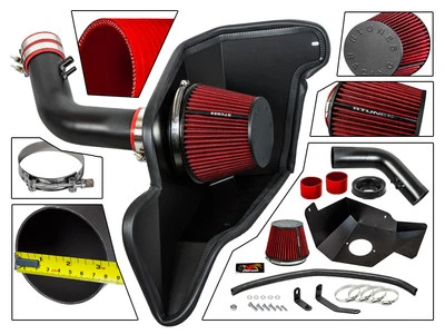 RTunes V2 2015-2017 Ford Mustang Base 3.7L V6 Cold Shield Air Intake Kit +Filter - Image 1 of 4