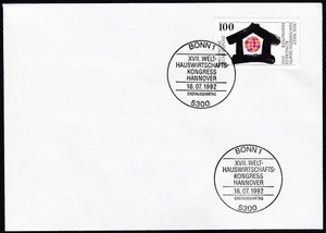 Germany 1992 FDC Mi 1620 Sn 1755 International Home Economics Congress, Hannover - Picture 1 of 1