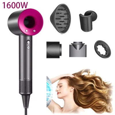 1600W Profi Ionen Föhn Haartrockner mit 5 Diffusor Haarfön Fön Ionen  Hair Dryer - Bild 1 von 4