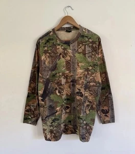 MENS JACK PYKE REAL TREE LONG SLEEVED COTTON T SHIRT SIZE LARGE FISHING 0147 - Picture 1 of 6