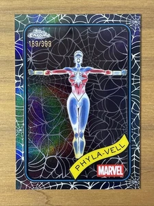 2025 Topps Chrome Marvel - Phyla-Vell - Spider Web Refractor - 189/399 - Picture 1 of 10