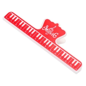 Clip Page Holder ABS for Piano Music Reading Stand Sheet Red - Imagen 1 de 6