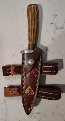 Solingen Alemania, Cuchillo de Lucha Personalizado De Colección, Funda de Transporte para Pierna o Brazo  Foto 1 de 4