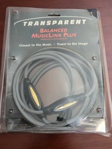 #0087 Transparent Balanced MusicLink Plus Interconnect Cable in Blister 1.5m - Picture 1 of 2