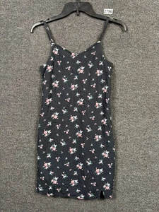 Abercrombie Kids Floral Spaghetti Strap Sundress Dress Girls Size 13/14 Black  - Picture 1 of 7