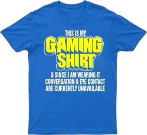 Gaming T-Shirt This Is My Gaming Shirt Gamer Geburtstag Weihnachten Kinder Männer Tee - Bild 1 von 13
