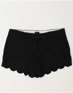 J. CREW Womens Chino Shorts US 14 XL W36 Black Linen BA19 - Picture 1 of 3