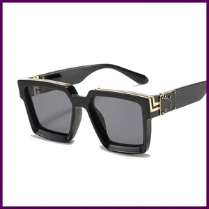 Gafas de sol retro cuadradas de moda marca de lujo de gran tamaño con marco grande - Imagen 1 de 12