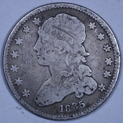 1835 Capped Bust Quarter - 25c Raw - Image 1 of 2