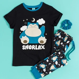 Official Women's Pokemon Snorlax Pyjamas with Scrunchie : S,M,L,XL,XXL,3XL - Picture 1 of 4