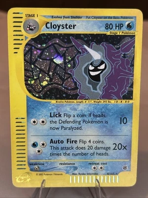 Pokémon TCG Cloyster Expedition Base Set Holo Rare Card 8/165 - Image 1 of 2