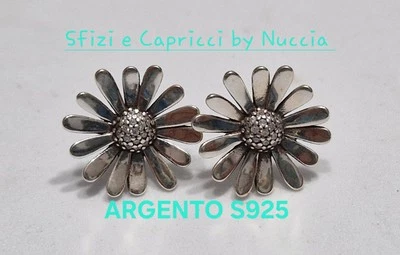 Orecchini Donna MARGHERITA  In ARGENTO S925 zirconi - Immagine 1 di 4