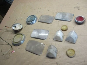 1955 56 57 CHEVROLET BELAIR LIGHT LAMP LENS PARTS LOT - Picture 1 of 4