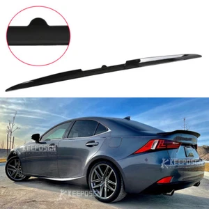 Gloss Black Rear Trunk Lip Wing Spoiler Splitter For Lexus IS300 IS350 2014-2020 - Bild 1 von 11