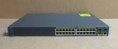 Cisco Catalyst WS-C2960-24PC-L 24x 10/100 PoE + 2x 1GE Combo Port Network Switch - Image 1 of 4