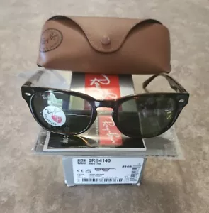 RAY BAN RB4140 710/58 49-20 145 3P Obiettivo polarizzato marrone/verde Havana Italia - Foto 1 di 8