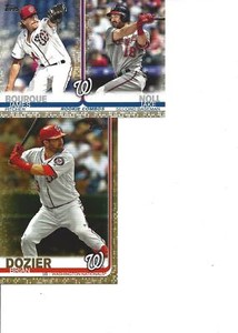 2019 TOPPS UPDATE Gold #/2019 James Bourque Jake Noll Washington Nationals US210