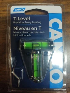 Camco Screw-Mounted T Level - Front-to-Back & Side-to-Side RV Leveling (25543) - Picture 1 of 1