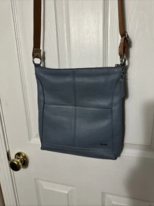 The Sak Lucia Crossbody Bag Sage Blue Soft Pebbled Leather - Picture 1 of 10