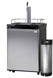 Kegco Homebrew Kegerator Single Faucet Dispenser Stainless with Ball Lock Keg - Picture 1 of 1