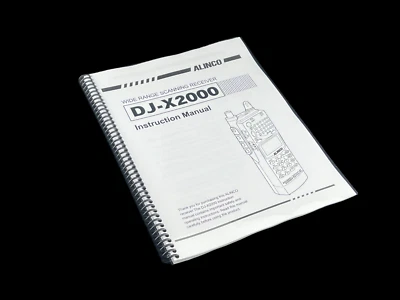 Alinco DJ-X2000 Transceiver Instruction Manual 88 Pages Operating Guide - Image 1 of 4