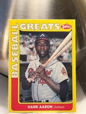 HANK AARON 1990 SWELL BASEBALL GREATS #102 HOF Braves