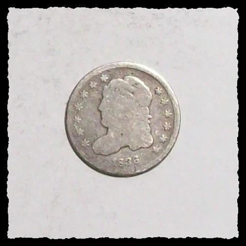 1836 CAPPED BUST HALF DIME OBV/Good  REV/AG Nice Lower Grade Type #9C93 Cover
