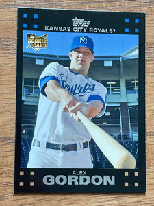 2007 TOPPS BASEBALL ALEX GORDON ROOKIE CARD No. 634 Kansas City Royals