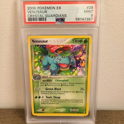 Pokemon Card 2006 Pokemon Ex Crystal Guardians Venusaur PSA 9 28/100 - Image 1 of 3