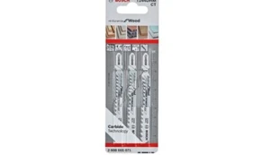 Paquete de 3 piezas de resistencia al carburo Bosch T144DHM para cuchillas de sierra de madera, 2608655071 - Imagen 1 de 10
