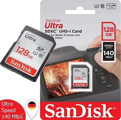 SanDisk Ultra SD Speicherkarte 128GB - Bild 1 von 3
