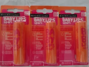 (3) Maybelline Babylippen *Sport (Pool rosa) 0,15 Unzen (LSF 20) (auslaufend) - Bild 1 von 3