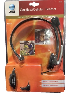 New AT&T Cordless Cellular Headset Noise Cancelling mic H420  00129 - Image 1 of 4