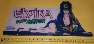 NEW Large Elvira Pinball Topper * Party Monsters * Plastic * 22" x 10" NEW LARGE - Bild 1 von 4
