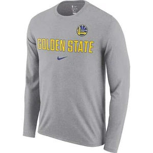 [9Z2B7BAWM-WAR] Youth Nike NBA Golden State Warriors Basketball Dri-Fit Long Sle - Picture 1 of 3