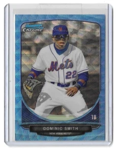 2013 Bowman Chrome Draft Picks Dominic Smith #BDPP1 Blue Wave Refractor NM-MT - Picture 1 of 1