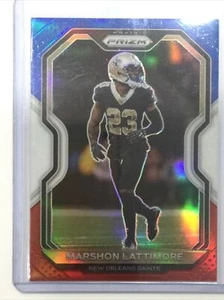 2020 Panini Prizm Red White Blue Marshon Lattimore New Orleans Saints Card - Picture 1 of 12