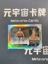 2023 Panini Select WWE Lex Luger Ringside Action Auto Silver Prizm