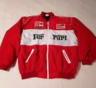 Ferrari Marlboro Embroidery Racing Jacket  Xl F-1 Red X White Pit To Pit 26"