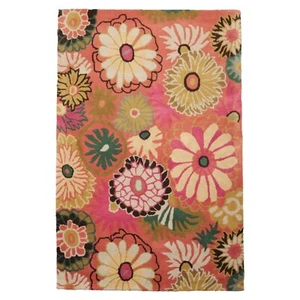 LoomBloom Multi Size Rose Hand Tufted Contemporary Floral Wool Area Rug - Picture 1 of 20