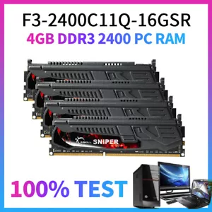 16GB 8GB 4GB DDR3 OC 2400MHz PC3-19200 240Pin CL11 Memory SDRAM G.SKILL Sniper - Picture 1 of 12