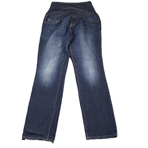Old Navy Women's Maternity  Skinny Jeans Full Panel Size 14 Reg Dark Wash Denim - Picture 1 of 18