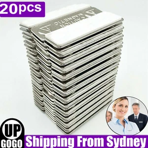 20pcs Magnetic Name Badge Tag Fastener Attachment Self Adhesive Strong Magnet A - Picture 1 of 11