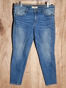 cookie johnson jeans womens size 31 skinny stretch mid rise denim black - Picture 1 of 11