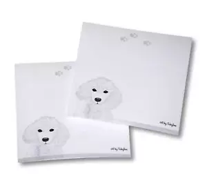 Bloc de notas adhesivas Poodle - Blanco - 100 hojas - Imagen 1 de 1
