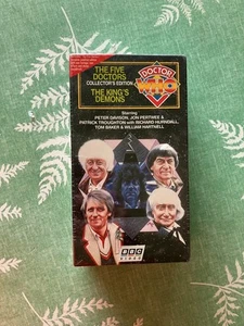1996 Doctor Who The Five Doctors Collector's Edition & The King's Demons VHS NEW - Picture 1 of 4