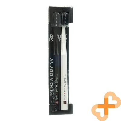 CURAPROX Negro Es Blanco Cepillo de Dientes Juego 2 Piezas 5100 Suave Cerdas - Image 1 of 4