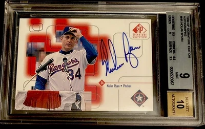 1999 SP Signature Edition - Autógrafos Nolan Ryan #NR (AU) - Imagem 1 de 3