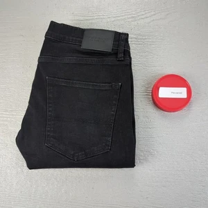 Lucky Brand 412 Athletic Slim Fit Men's Jeans 34x32 Black Stretch Denim - Picture 1 of 11