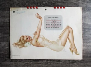 Esquire Calendar Vargas Pinup Girls 1947 Complete 12 Months Vintage - Picture 1 of 14